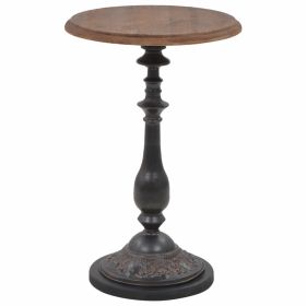 End Table Solid Fir Wood 15.7" x25.2" Brown