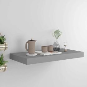 Floating Wall Shelf Gray 19.7"x9.1"x1.5" MDF